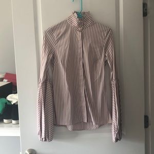 Caroline Constas Jaqueline Striped Blouse